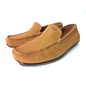 IZOD Apex Mens 11M Brown Leather Loafer Shoe Amazonas Rubber Sole BRAZIL